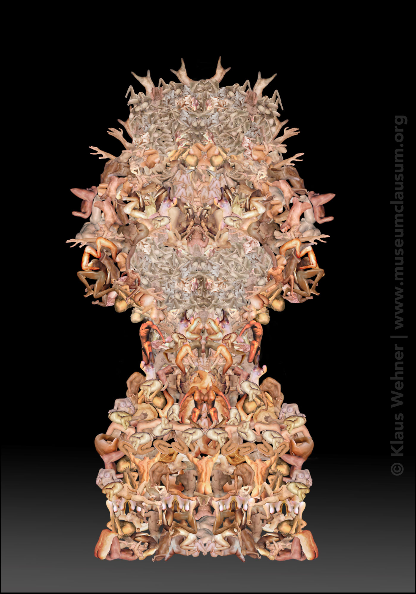 photo: close-up on selected small scale ancient sculptures from Siegmund Freud's collection