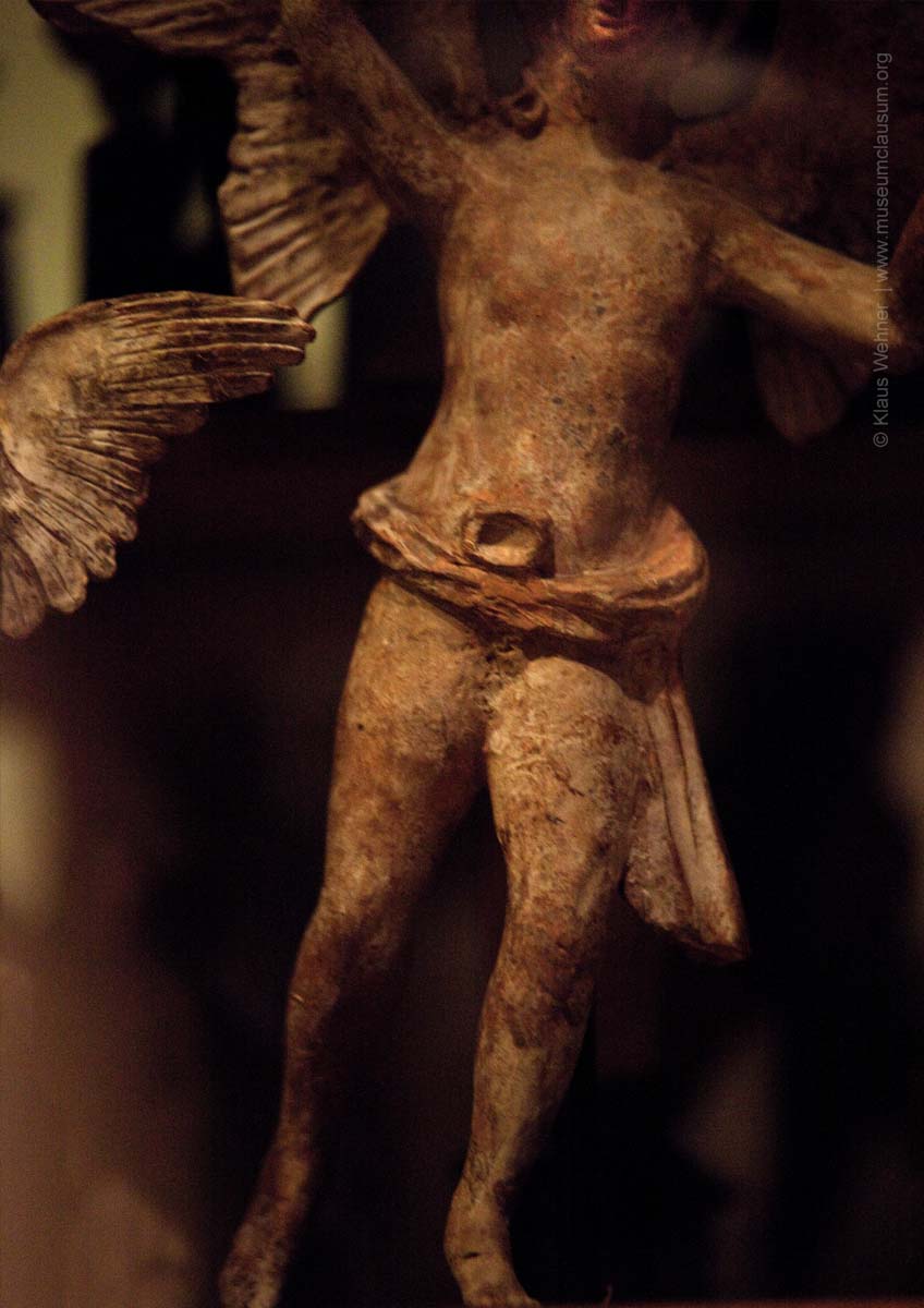 Close up on selected small scale ancient sculptures from Sigmund Freud's collection