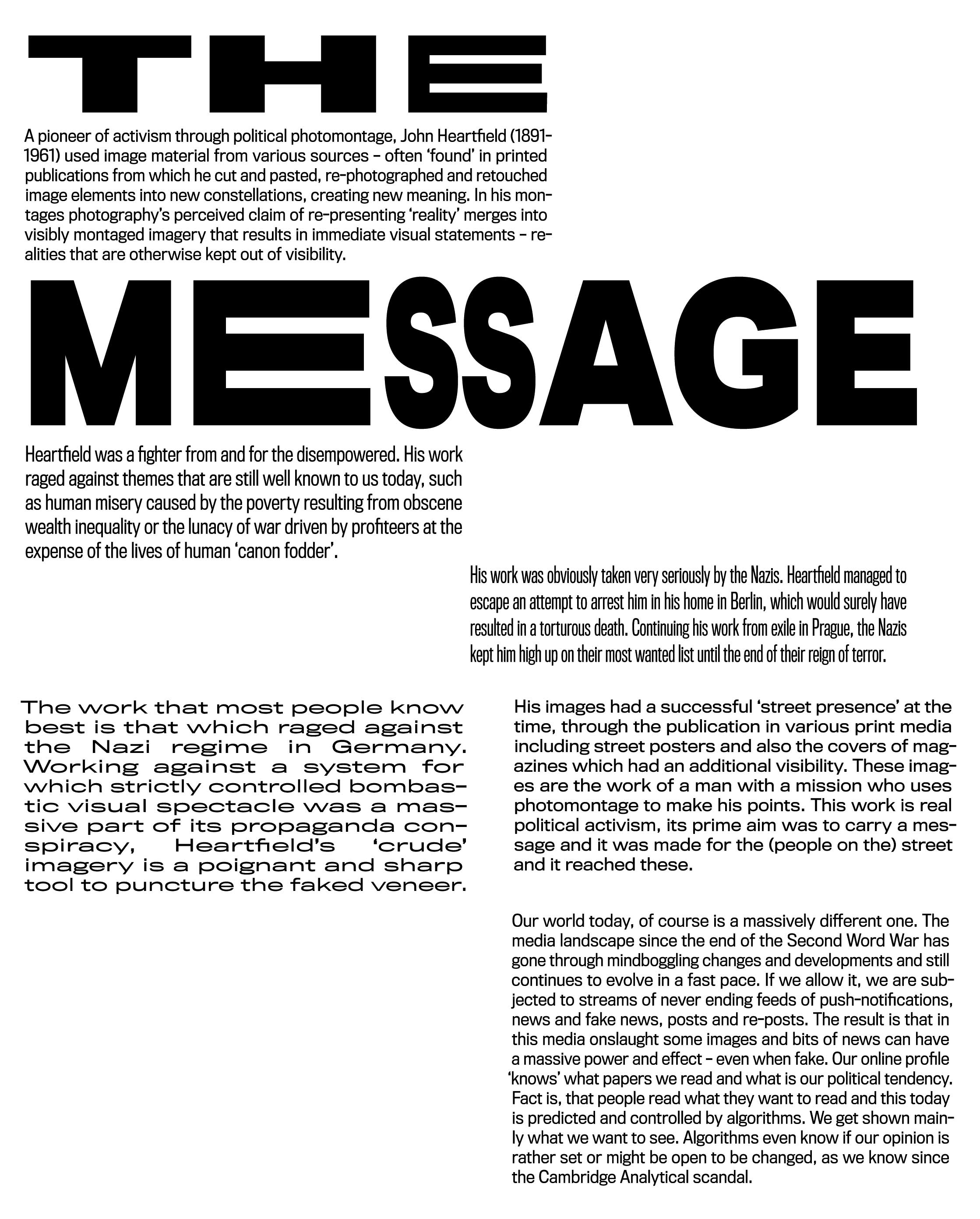 text with magazine layout