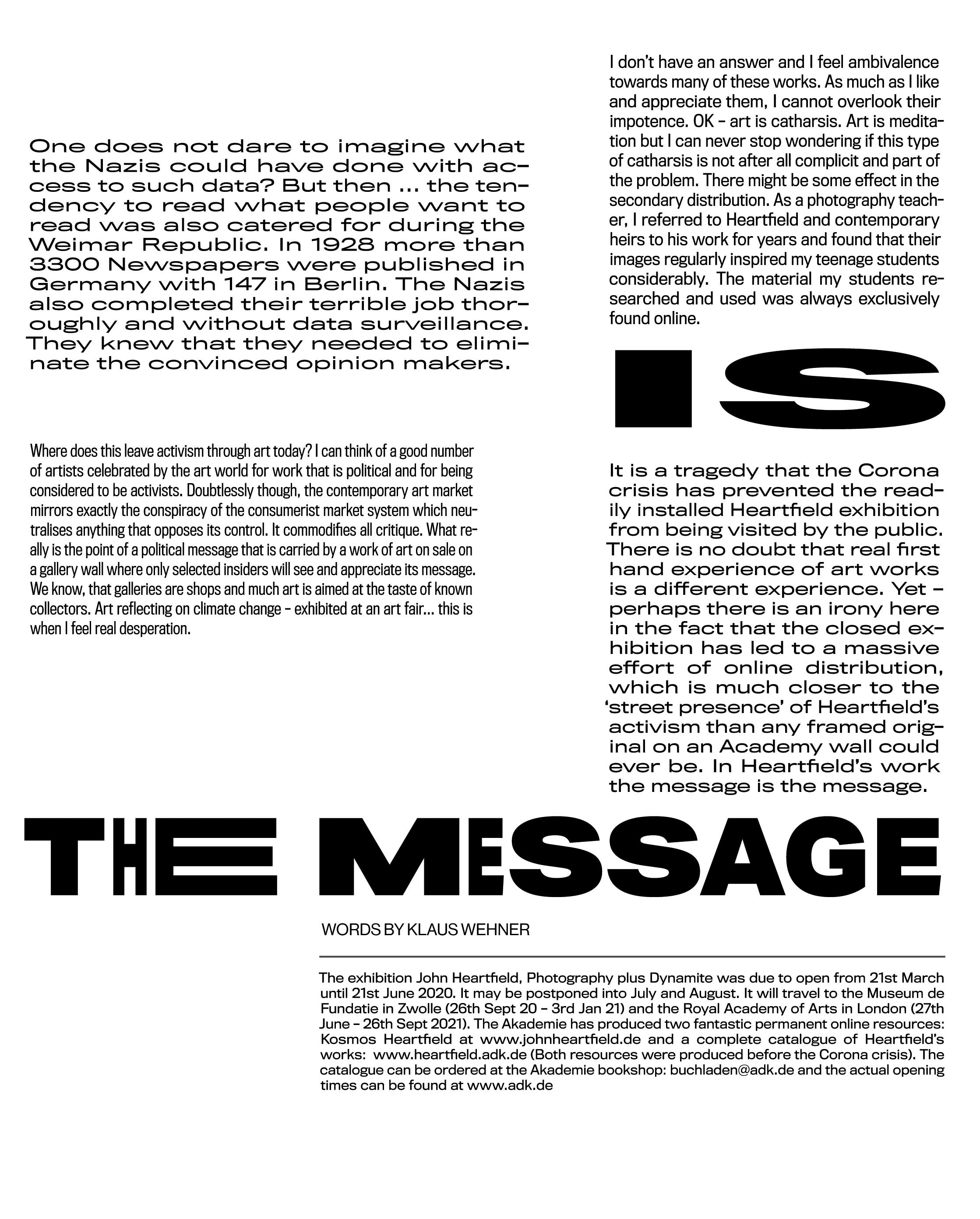 text with magazine layout