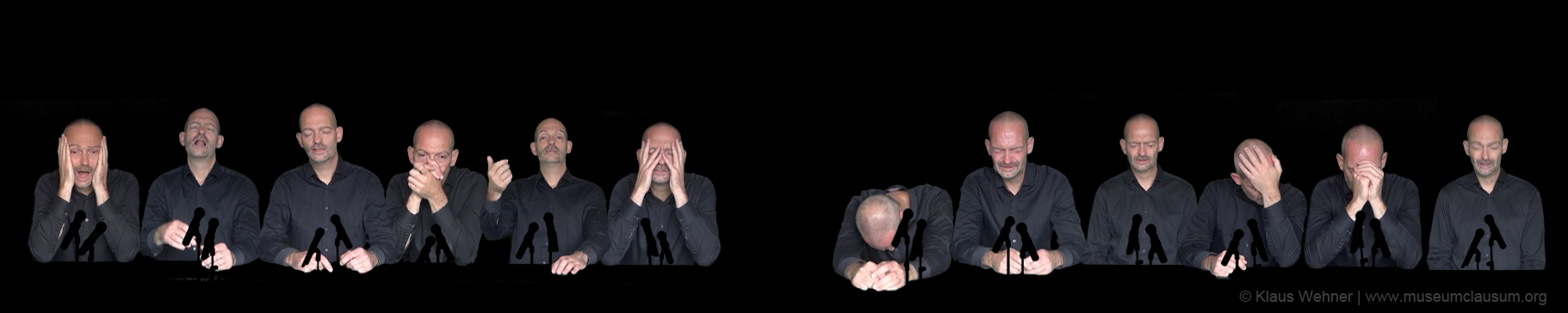Still from the video work: I no hai remedio (Press Conference)